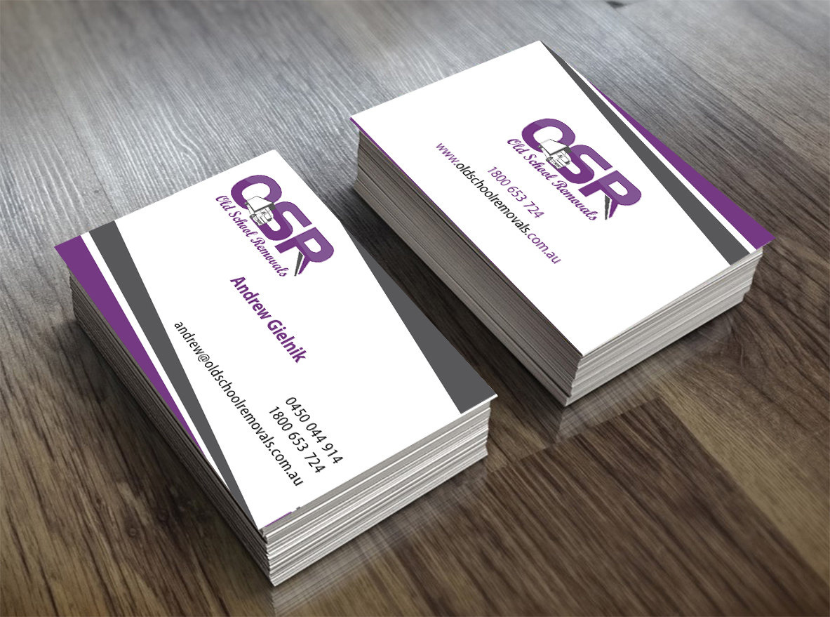 Design de Carte de Visite par shyamalart pour Old School Removals Pty Ltd | Design #12723705