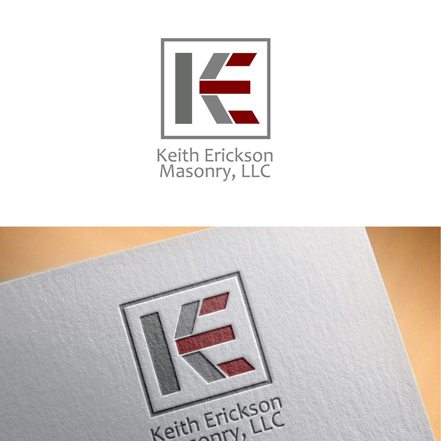 Logo Design by elveneclipse for Keith Erickson Masonry, LLC | Design #12774600