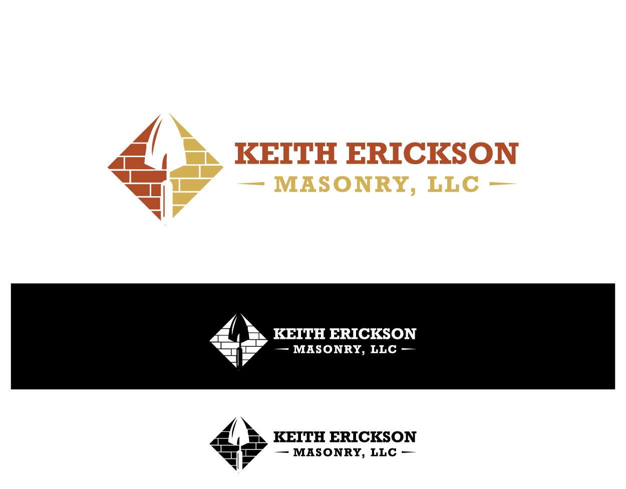 Diseño de Logo por Turn Digital para Keith Erickson Masonry, LLC | Diseño #12718369
