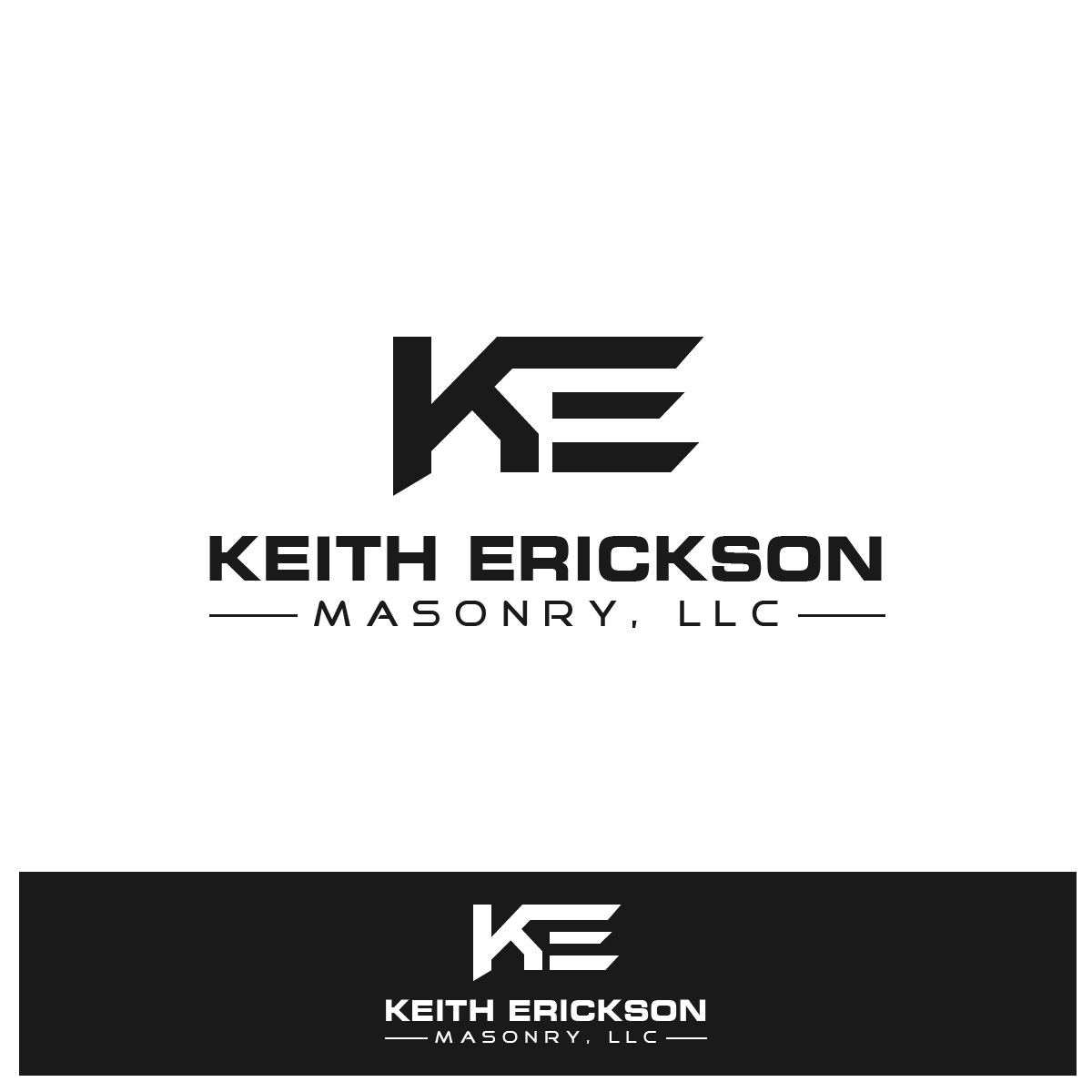 Logo-Design von Limitless  für Keith Erickson Masonry, LLC | Design #12802087
