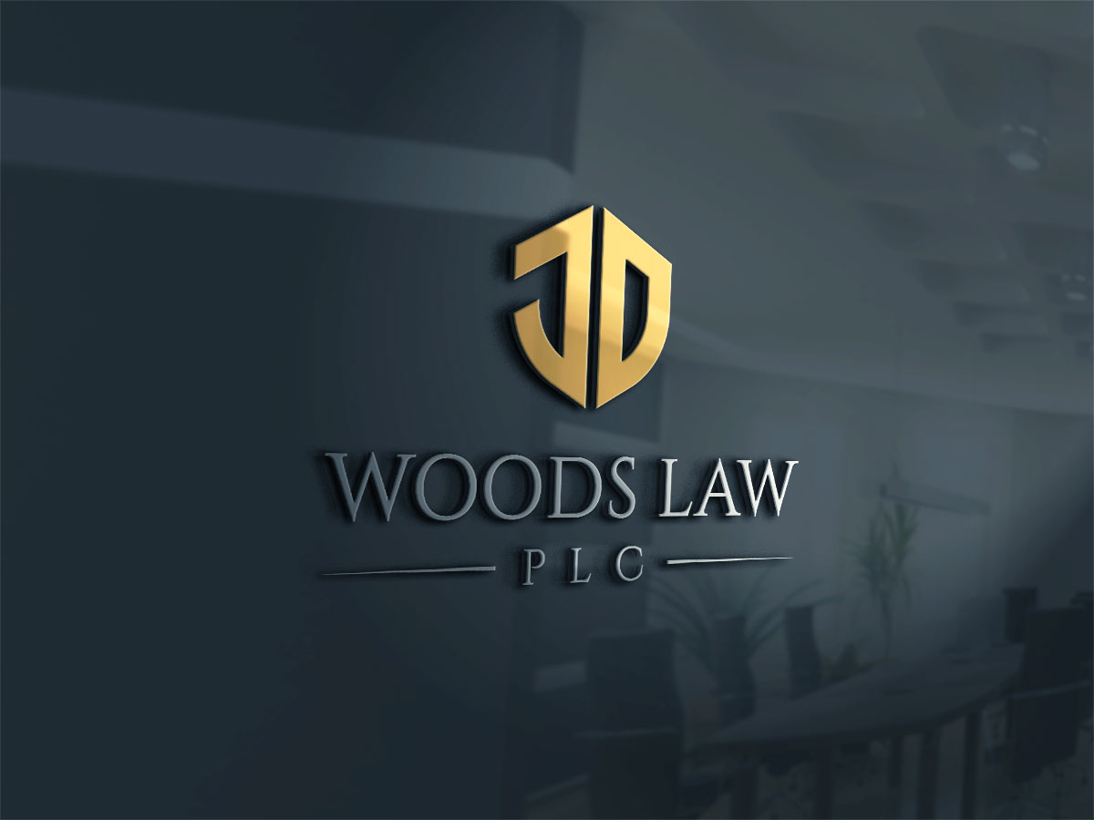 Logo Design by Logoplain for JD Woods Law, PLC | Design: #12953049