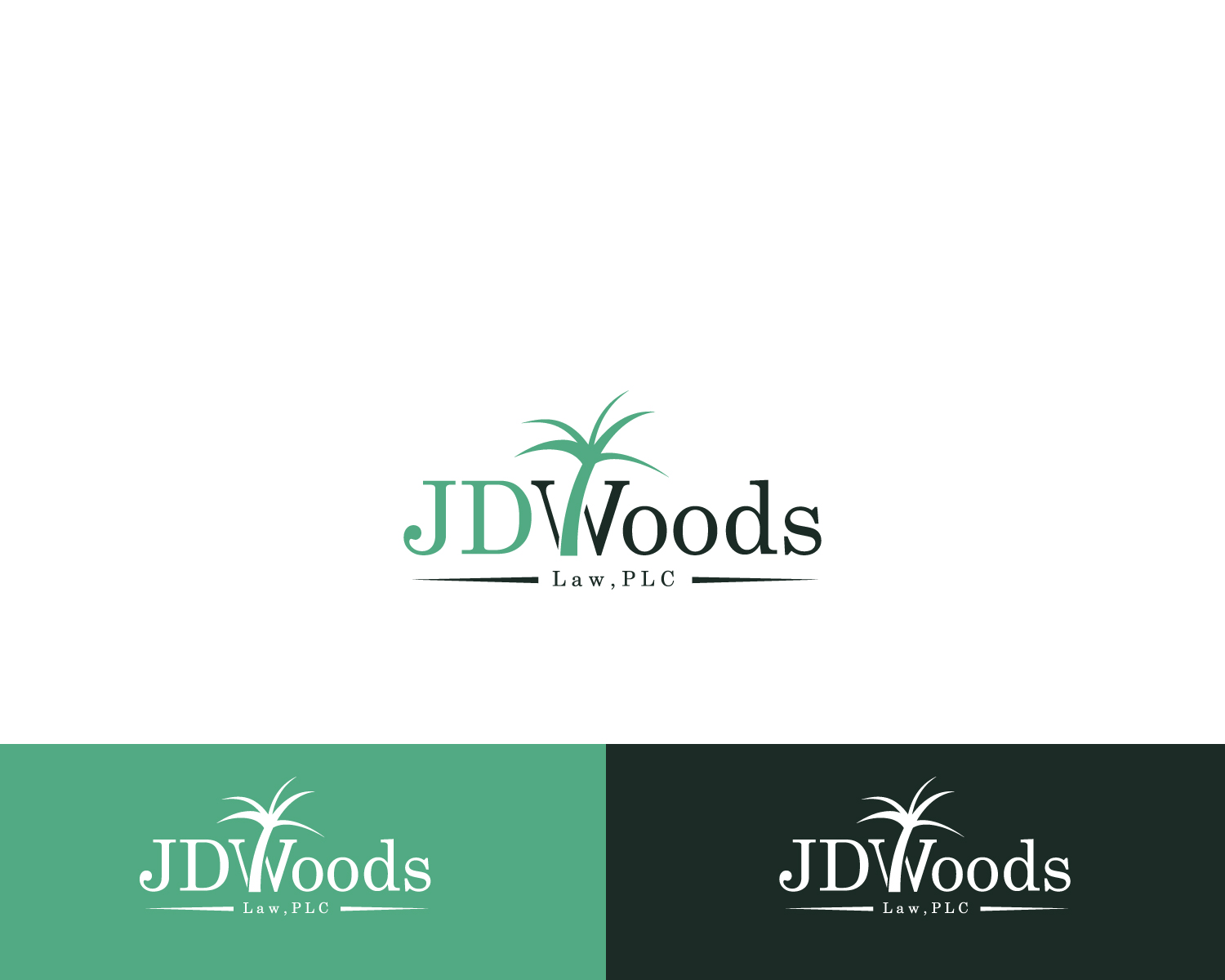 Logo Design by Atec for JD Woods Law, PLC | Design #12718707