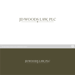 Diseño de Logo por MBARO para JD Woods Law, PLC | Diseño #12864860