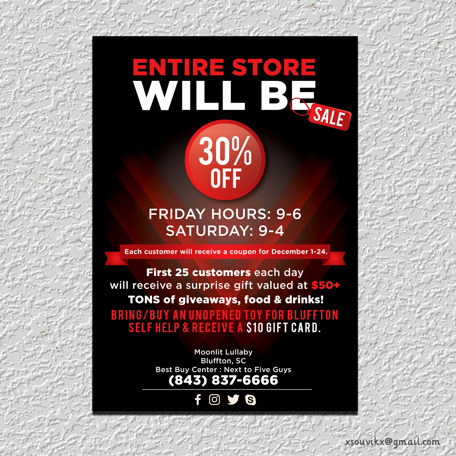 Diseño de Flyer por Souvik Roy (Alex Pro) para Moonlit Lullaby | Diseño #12721640