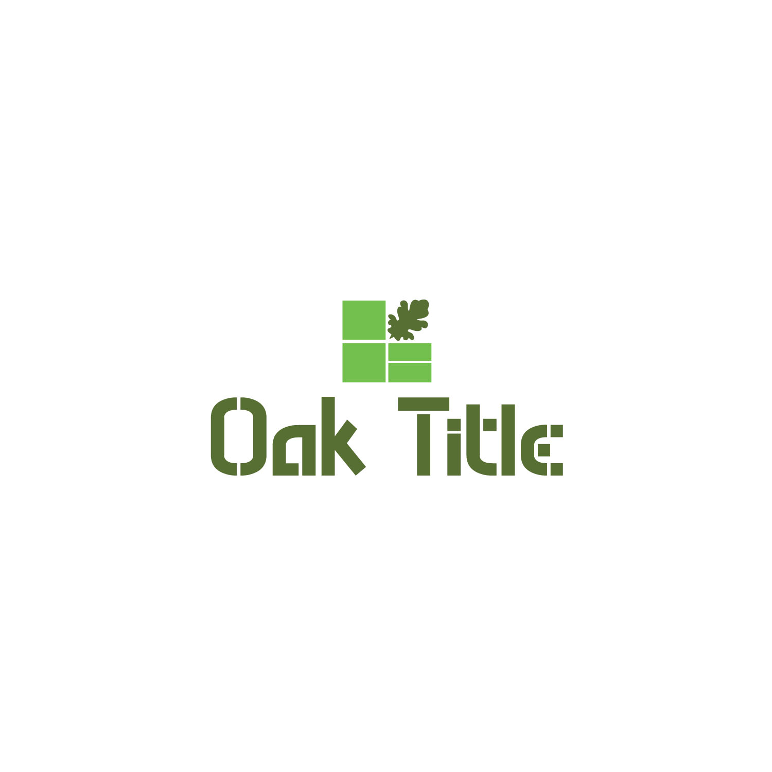 Diseño de Logo por annaki para Oak Title | Diseño #12728298