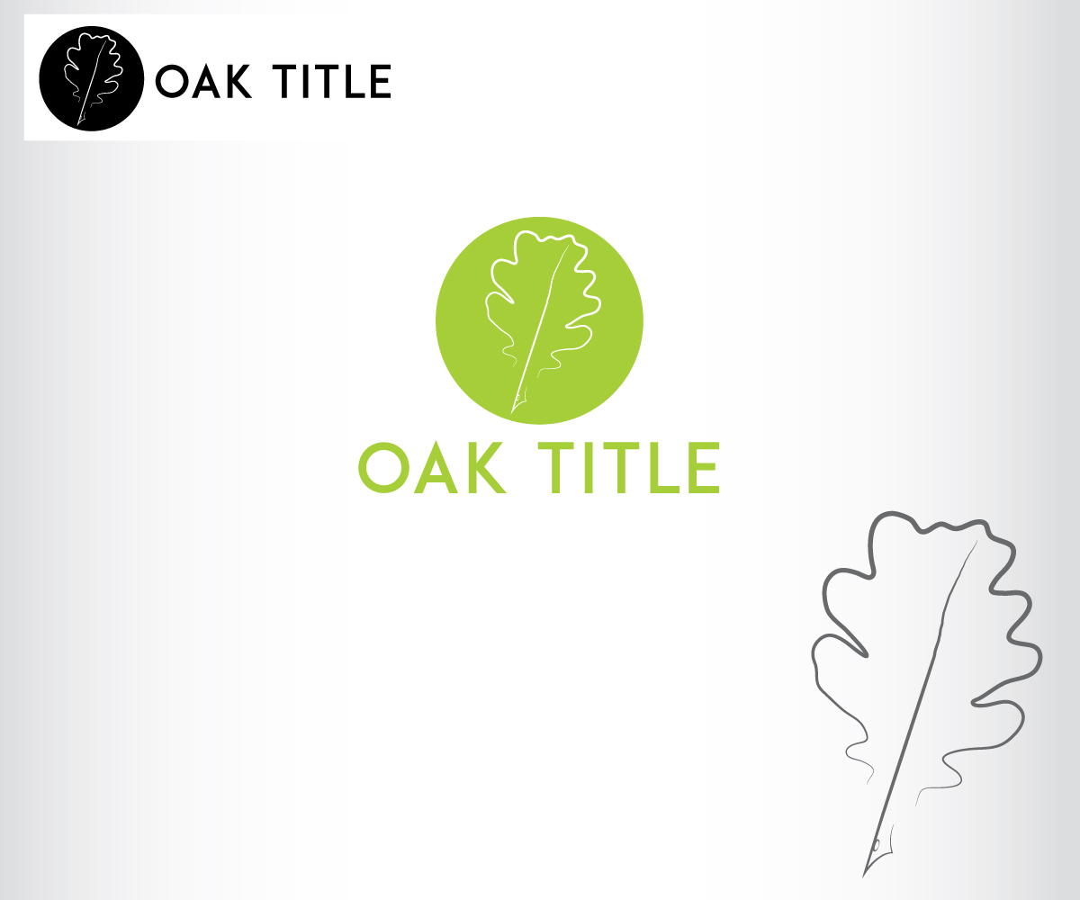 Logo Design by JAY for Oak Title | Design #12790452