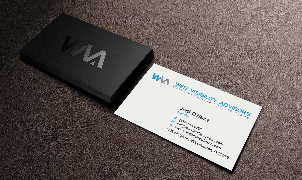Business Card Design by INDIAN_Ashok for Web Visibility Advisors | Design #12725195