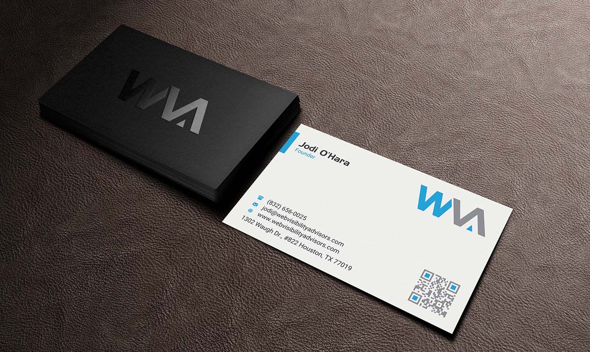 Diseño de Tarjeta de Presentación por INDIAN_Ashok para Web Visibility Advisors | Diseño #12725199