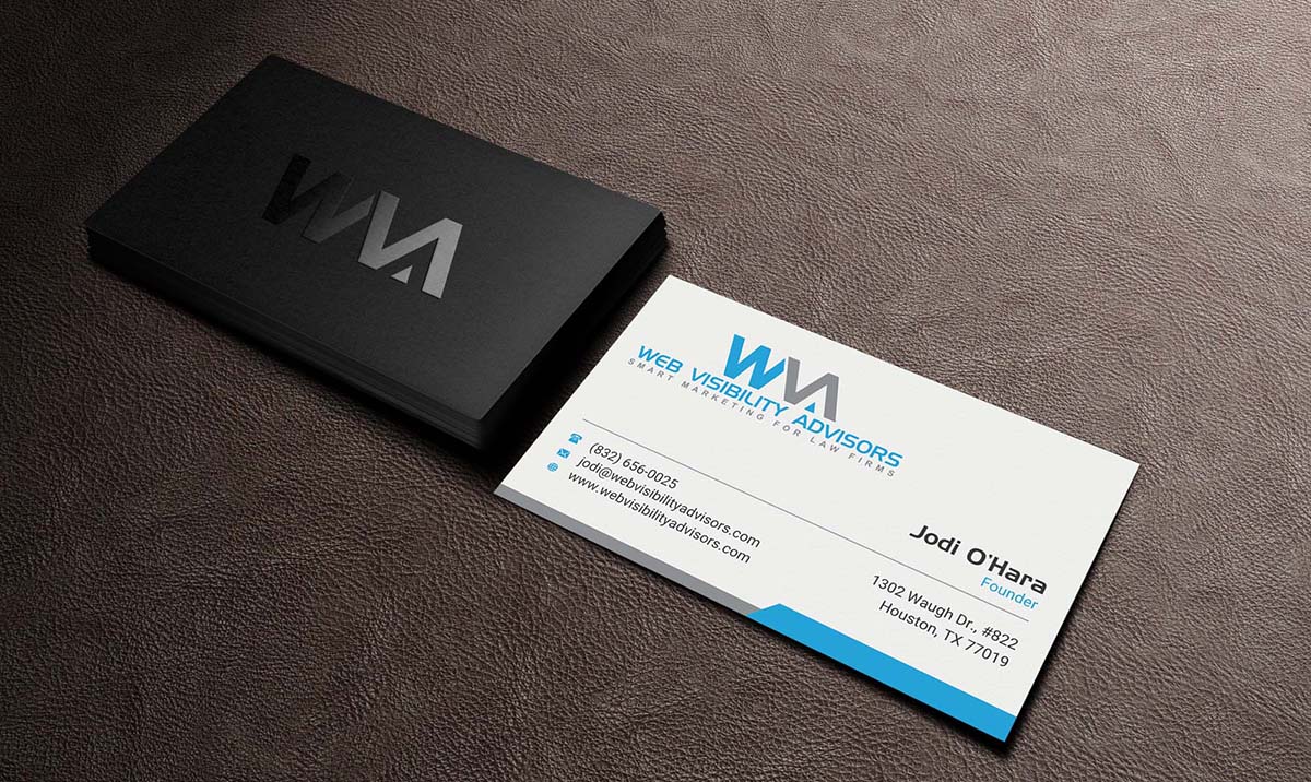 Business Card Design by INDIAN_Ashok for Web Visibility Advisors | Design #12725200
