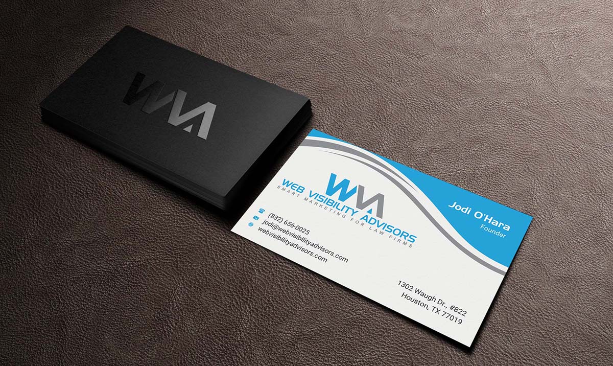 Design de Carte de Visite par INDIAN_Ashok pour Web Visibility Advisors | Design #12725204