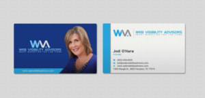 Business Card Design by INDIAN_Ashok for Web Visibility Advisors | Design: #12725205