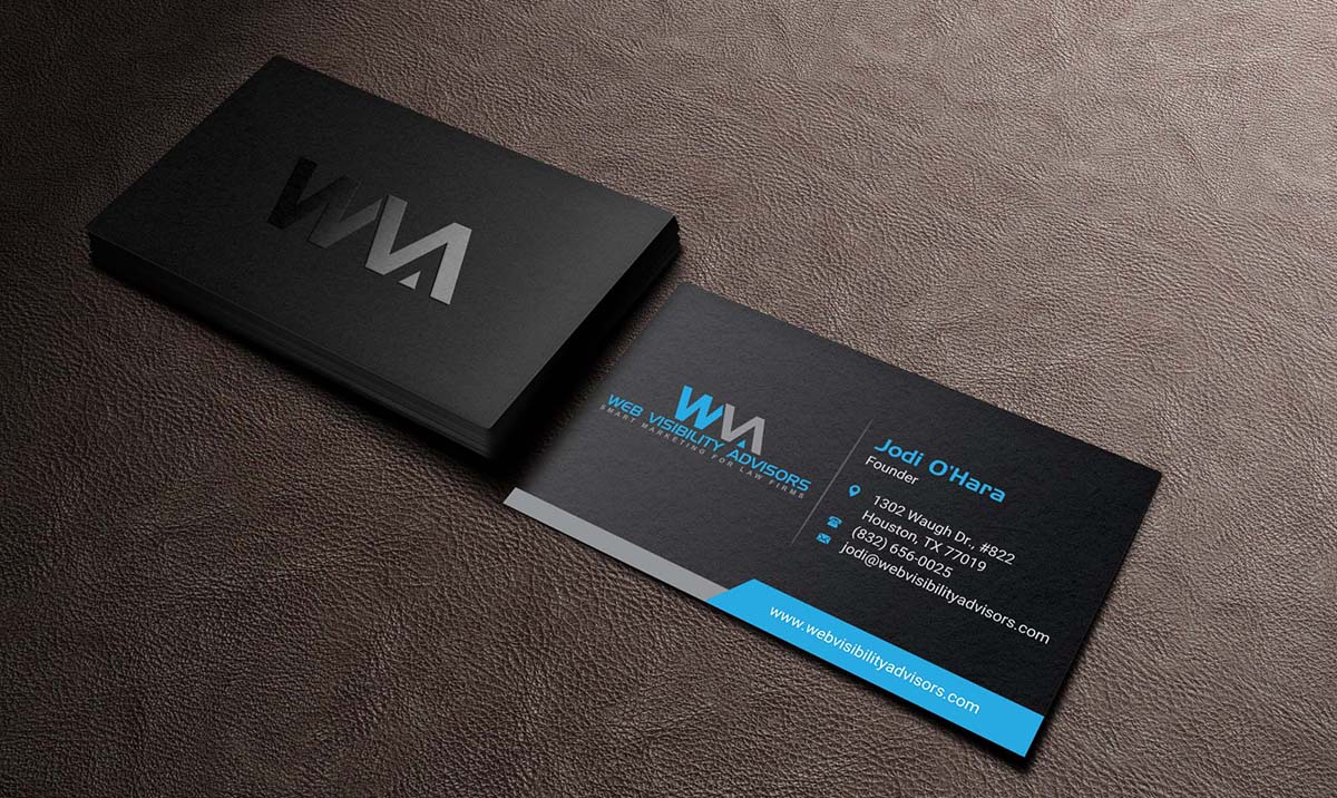 Business Card Design by INDIAN_Ashok for Web Visibility Advisors | Design #12725206