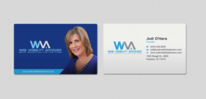 Business Card Design by INDIAN_Ashok for Web Visibility Advisors | Design: #12725207