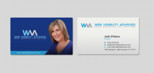 Business Card Design by INDIAN_Ashok for Web Visibility Advisors | Design: #12725208