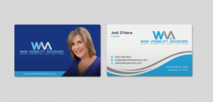 Business Card Design by INDIAN_Ashok for Web Visibility Advisors | Design: #12725209
