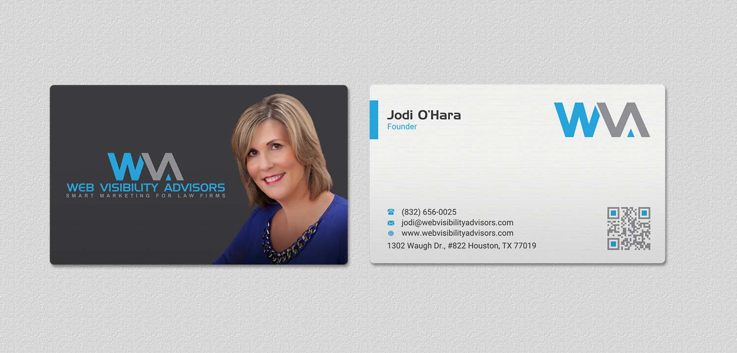 Business Card Design by INDIAN_Ashok for Web Visibility Advisors | Design #12725211