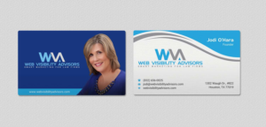 Business Card Design by INDIAN_Ashok for Web Visibility Advisors | Design: #12725212