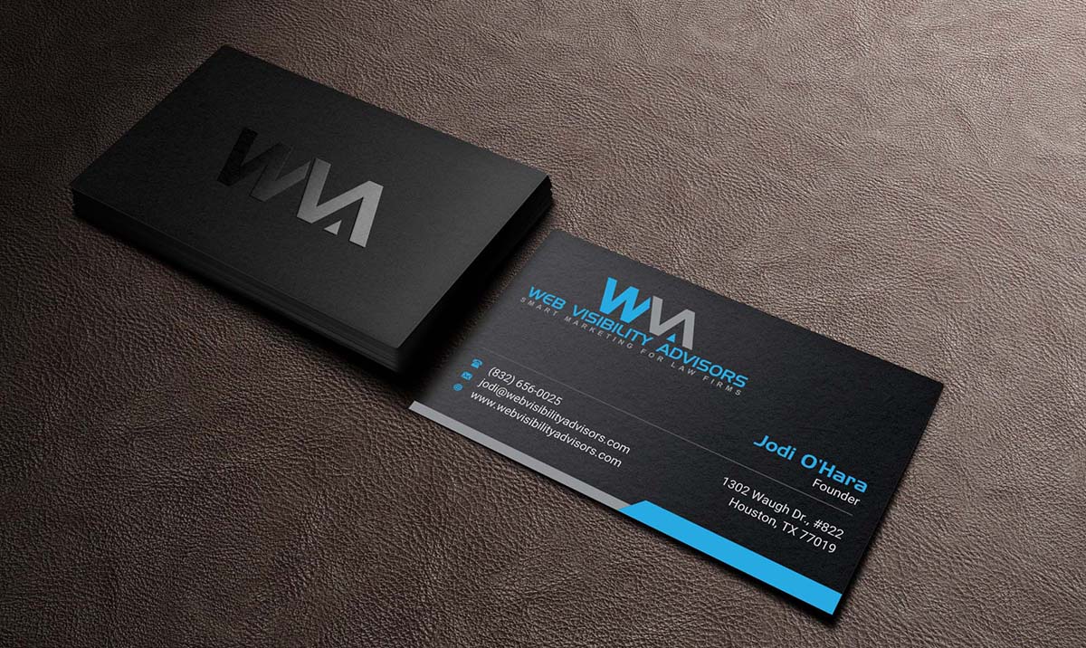 Business Card Design by INDIAN_Ashok for Web Visibility Advisors | Design #12725213
