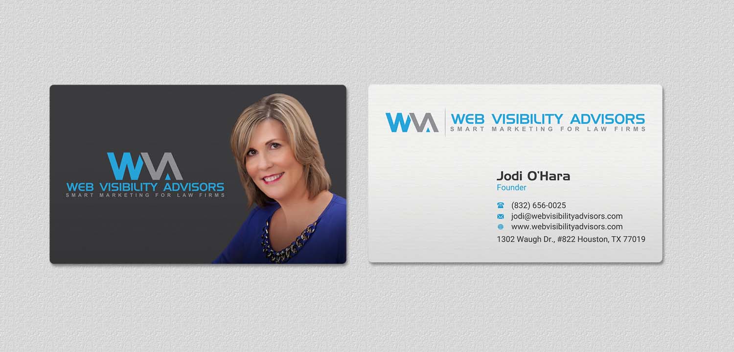 Design de Carte de Visite par INDIAN_Ashok pour Web Visibility Advisors | Design #12725216