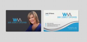Business Card Design by INDIAN_Ashok for Web Visibility Advisors | Design: #12725218