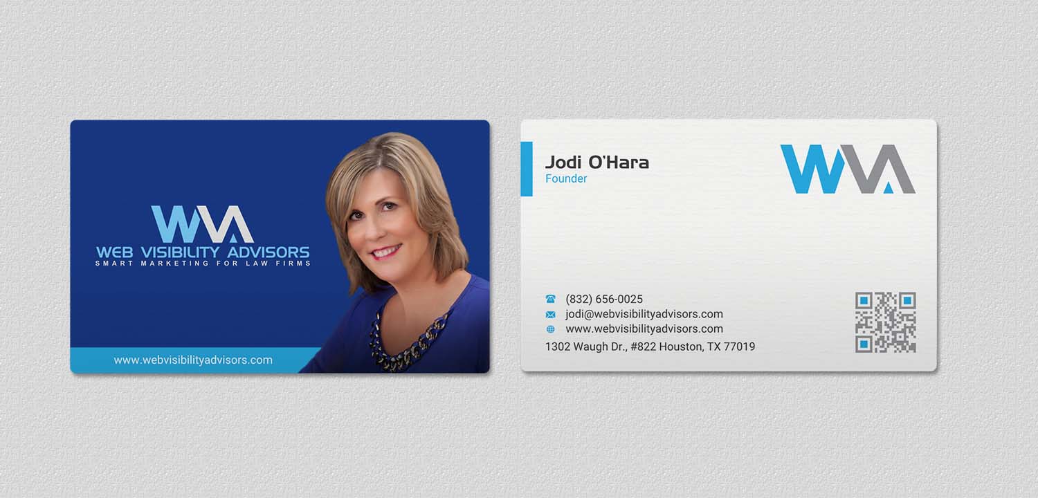 Business Card Design by INDIAN_Ashok for Web Visibility Advisors | Design #12725221