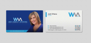Business Card Design by INDIAN_Ashok for Web Visibility Advisors | Design: #12725221
