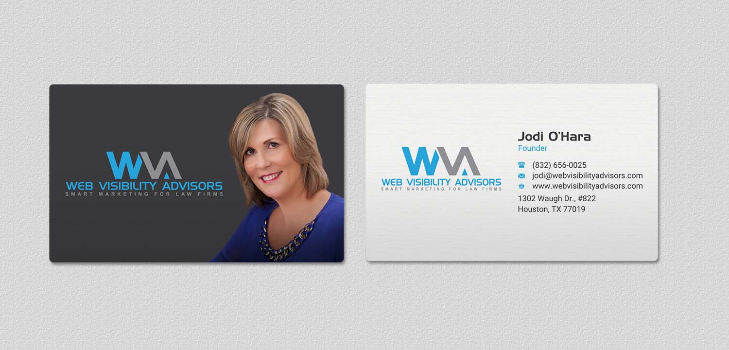 Design de Carte de Visite par INDIAN_Ashok pour Web Visibility Advisors | Design #12725223