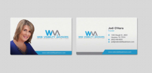 Business Card Design by INDIAN_Ashok for Web Visibility Advisors | Design: #12725225