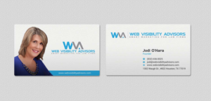 Business Card Design by INDIAN_Ashok for Web Visibility Advisors | Design: #12725226