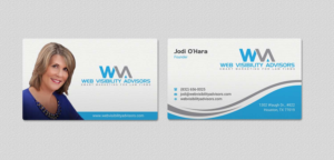 Business Card Design by INDIAN_Ashok for Web Visibility Advisors | Design: #12725228