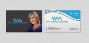 Business Card Design by INDIAN_Ashok for Web Visibility Advisors | Design: #12725229