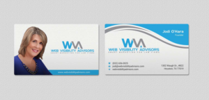 Business Card Design by INDIAN_Ashok for Web Visibility Advisors | Design: #12725230