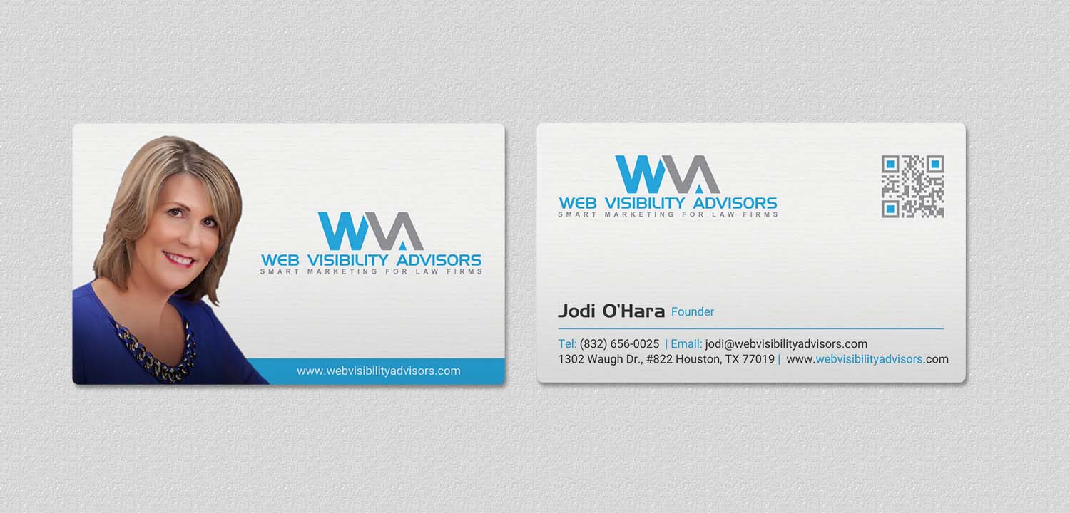 Design de Carte de Visite par INDIAN_Ashok pour Web Visibility Advisors | Design #12725231