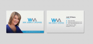 Business Card Design by INDIAN_Ashok for Web Visibility Advisors | Design: #12725233