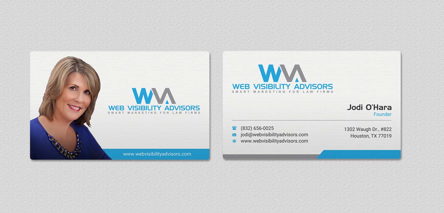 Business Card Design by INDIAN_Ashok for Web Visibility Advisors | Design #12725234
