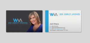 Business Card Design by INDIAN_Ashok for Web Visibility Advisors | Design: #12744730