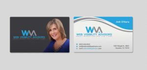 Business Card Design by INDIAN_Ashok for Web Visibility Advisors | Design: #12744731
