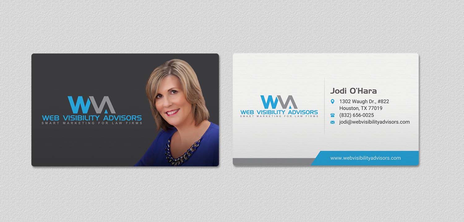 Business Card Design by INDIAN_Ashok for Web Visibility Advisors | Design #12744733