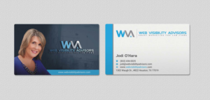 Business Card Design by INDIAN_Ashok for Web Visibility Advisors | Design: #12766348