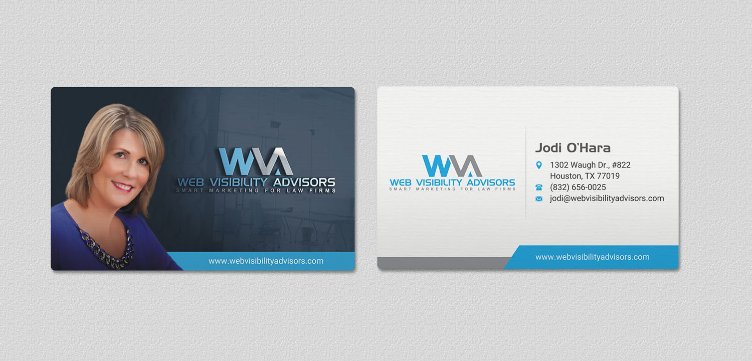 Business Card Design by INDIAN_Ashok for Web Visibility Advisors | Design #12789855