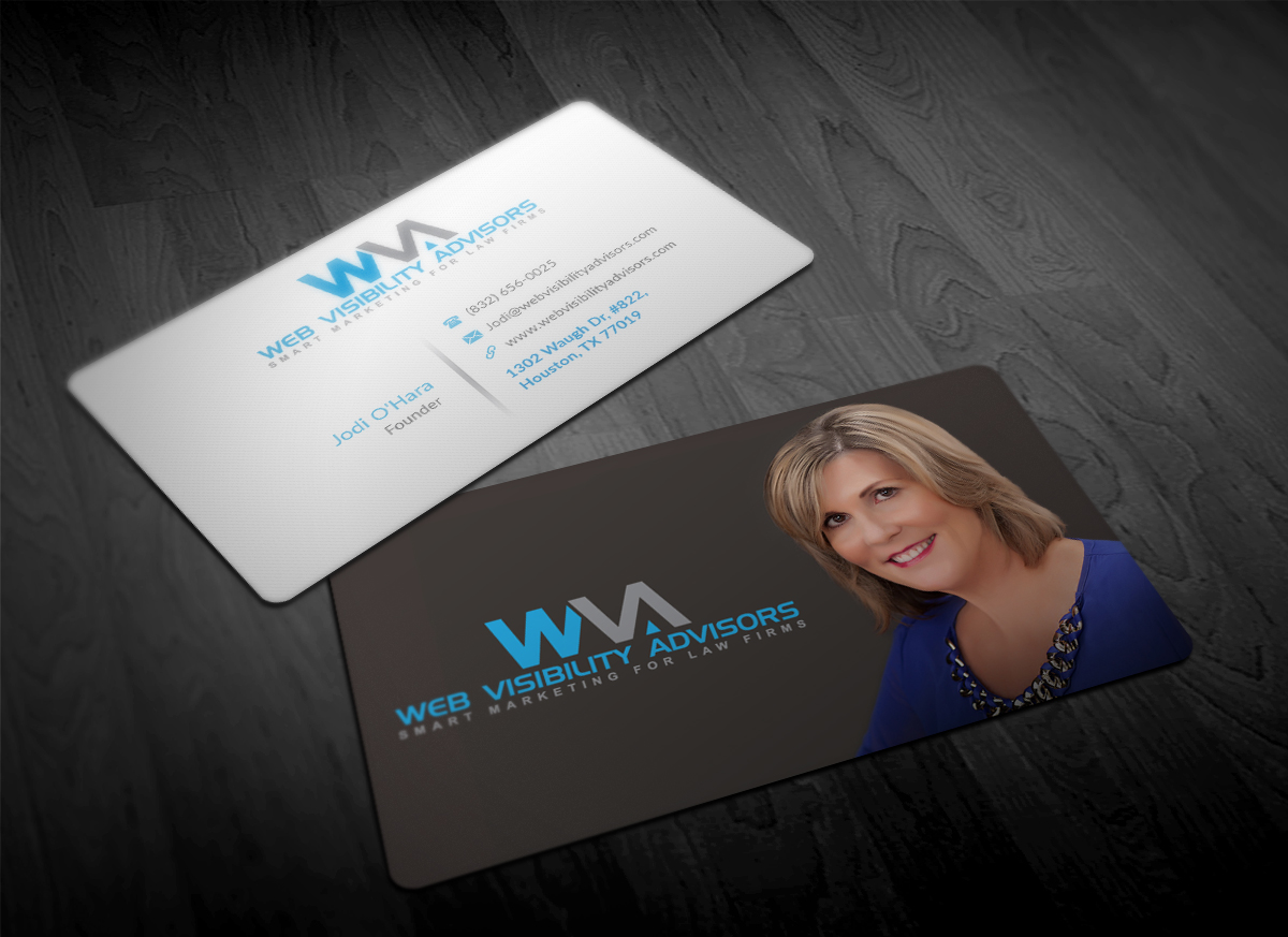 Business Card Design by Pointless Pixels India for Web Visibility Advisors | Design #12723753