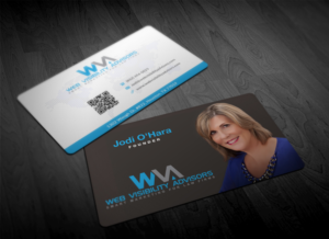 Design de Carte de Visite par Pointless Pixels India pour Web Visibility Advisors | Design : #12723773