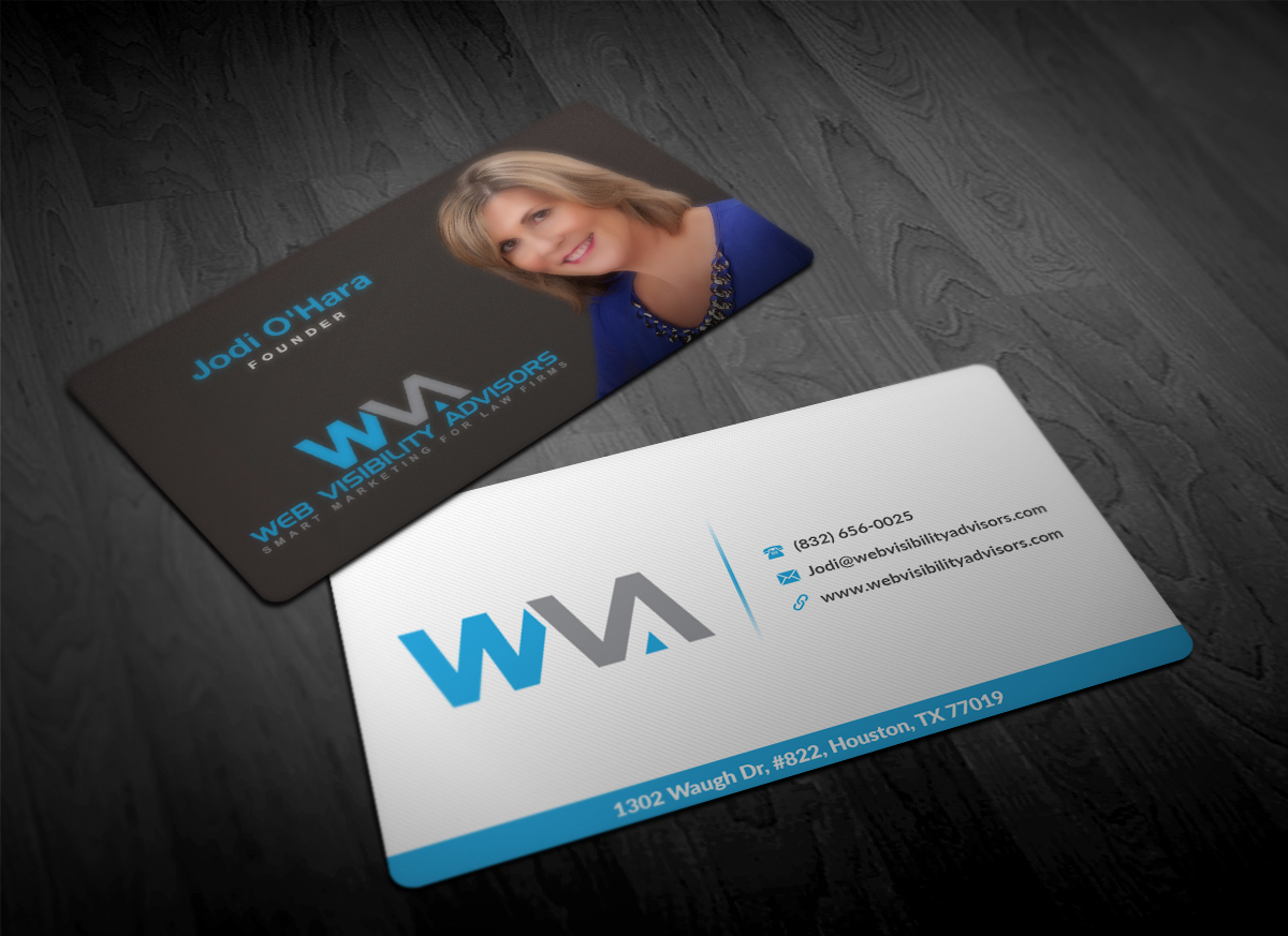 Diseño de Tarjeta de Presentación por Pointless Pixels India para Web Visibility Advisors | Diseño #12732495