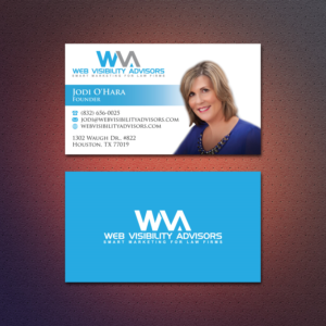 Design de Carte de Visite par Dezero pour Web Visibility Advisors | Design : #12722287