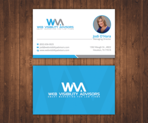 Visitenkarten-Design von Stylez Designz für Web Visibility Advisors | Design: #12768863