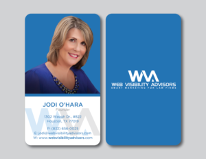 Business Card Design by Verified artistry (Design garden) for Web Visibility Advisors | Design: #12735582