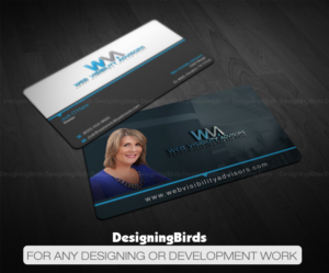 Design de Carte de Visite par Designing Birds pour Web Visibility Advisors | Design : #12736202