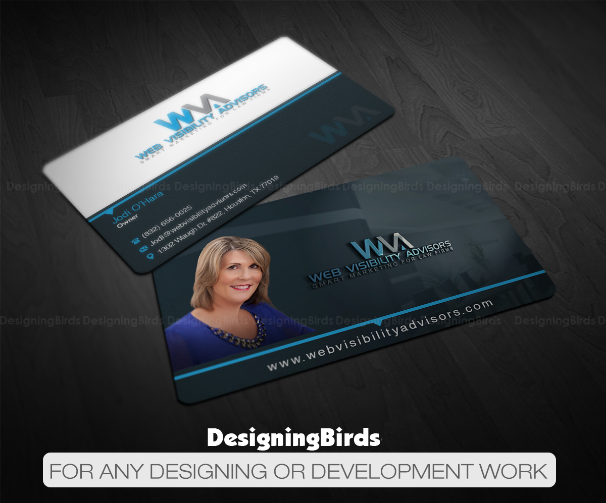 Business Card Design by Designing Birds for Web Visibility Advisors | Design #12736235