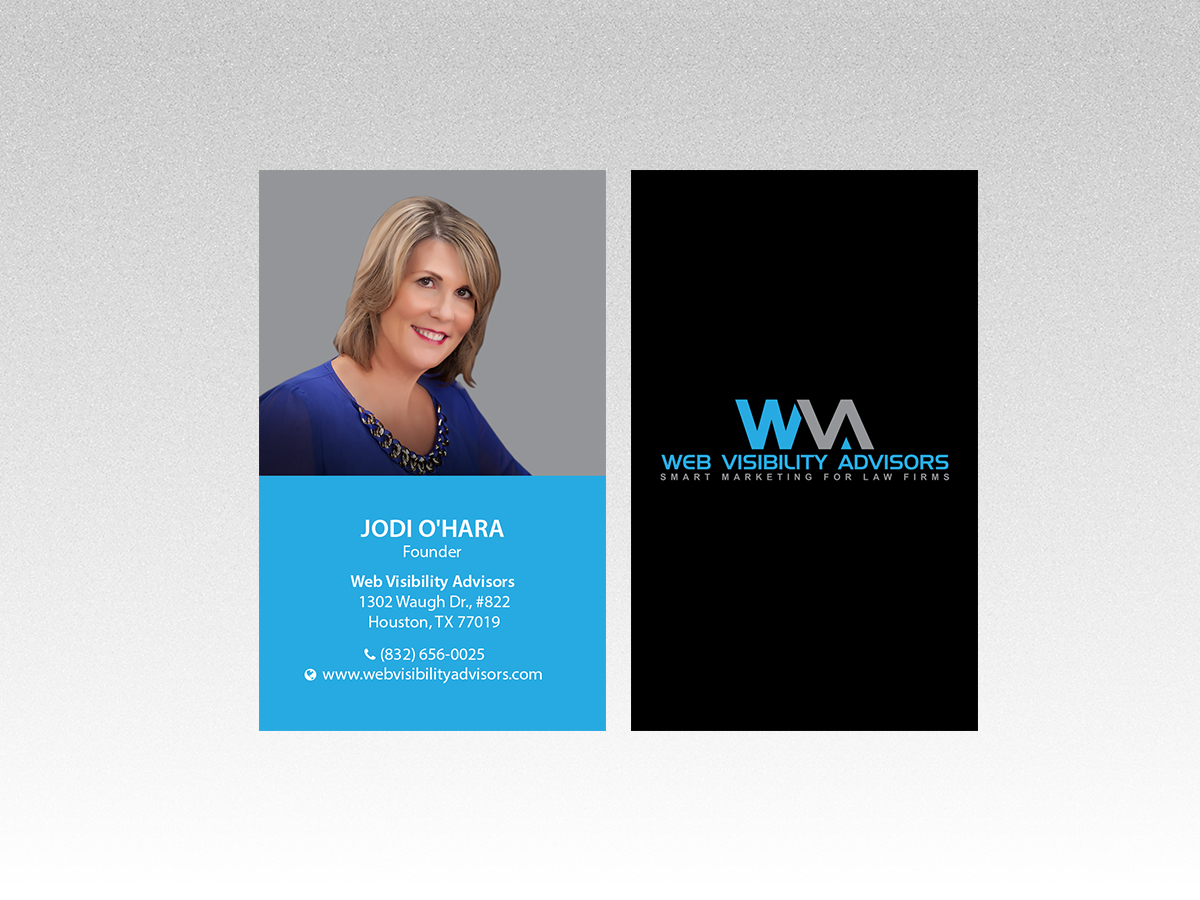 Diseño de Tarjeta de Presentación por Creations Box 2015 para Web Visibility Advisors | Diseño #12732481