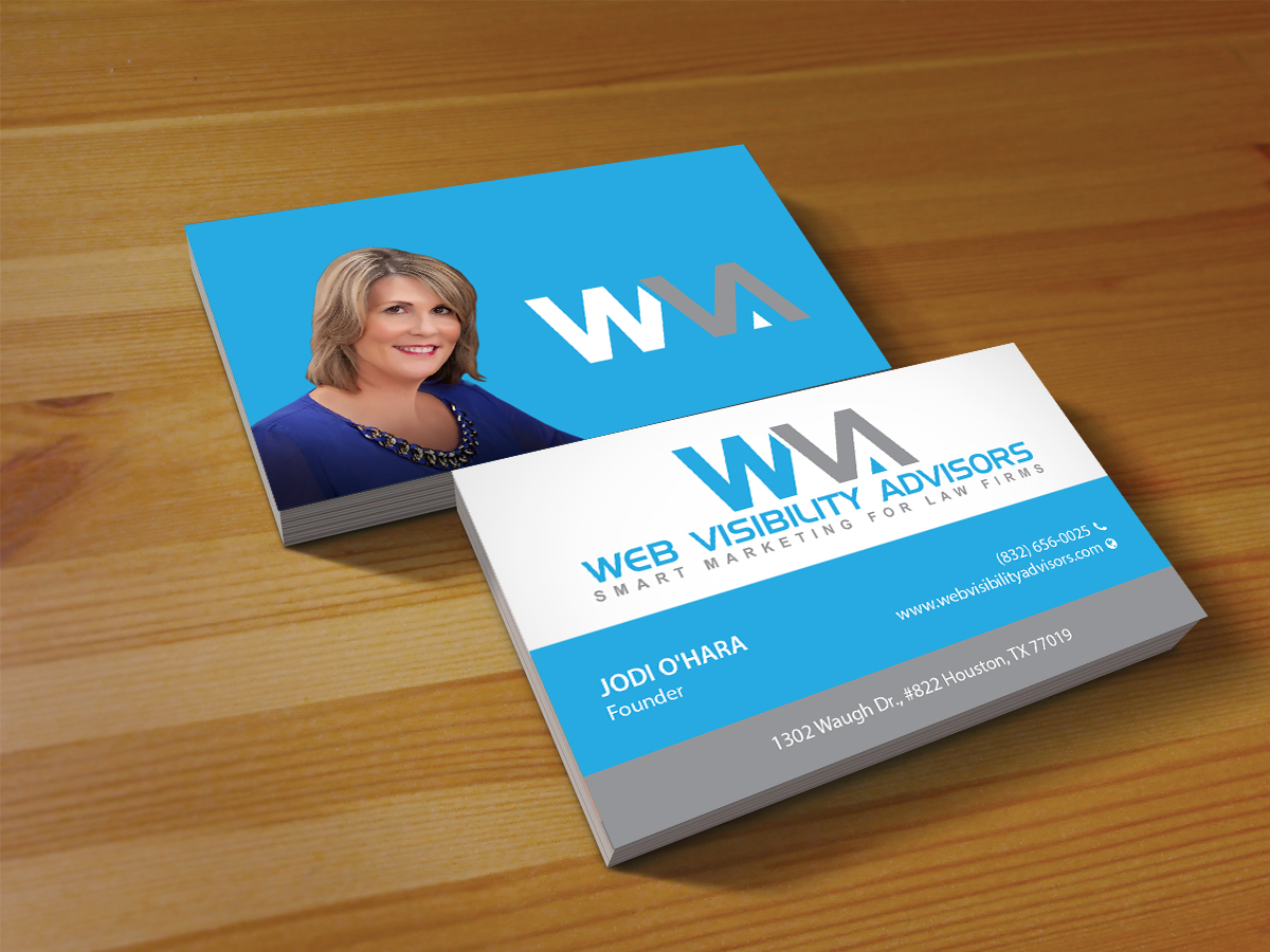 Business Card Design by Creations Box 2015 for Web Visibility Advisors | Design #12732486